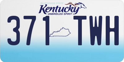 KY license plate 371TWH