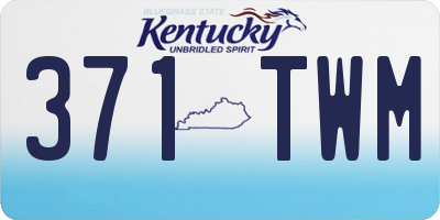 KY license plate 371TWM
