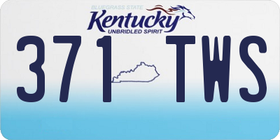 KY license plate 371TWS