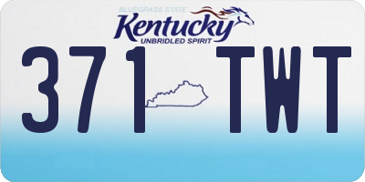 KY license plate 371TWT