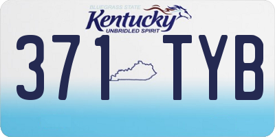 KY license plate 371TYB