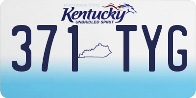 KY license plate 371TYG