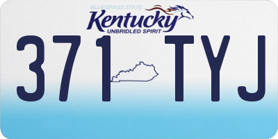 KY license plate 371TYJ