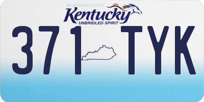 KY license plate 371TYK