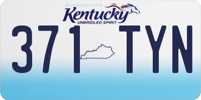 KY license plate 371TYN