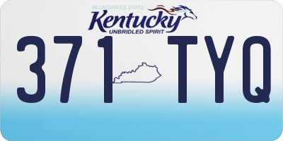 KY license plate 371TYQ