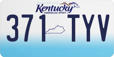 KY license plate 371TYV