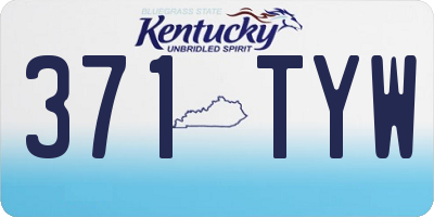 KY license plate 371TYW