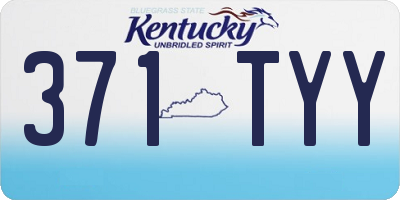 KY license plate 371TYY
