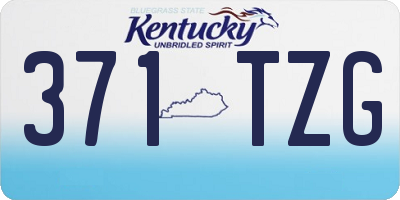 KY license plate 371TZG