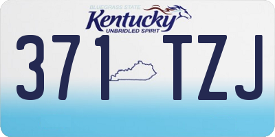 KY license plate 371TZJ