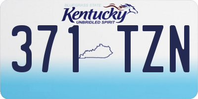 KY license plate 371TZN