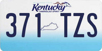 KY license plate 371TZS