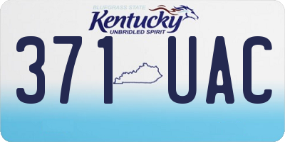 KY license plate 371UAC