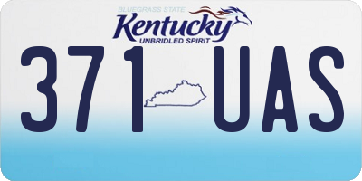 KY license plate 371UAS