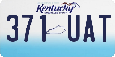 KY license plate 371UAT