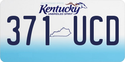 KY license plate 371UCD
