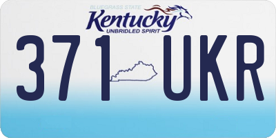 KY license plate 371UKR