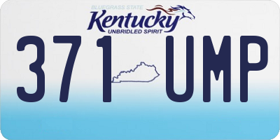 KY license plate 371UMP