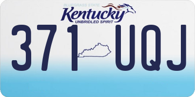 KY license plate 371UQJ