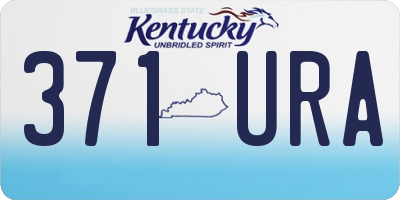 KY license plate 371URA