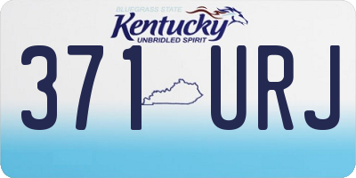 KY license plate 371URJ