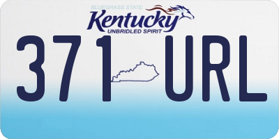 KY license plate 371URL