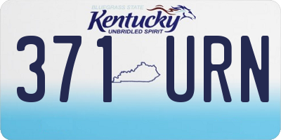 KY license plate 371URN