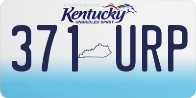 KY license plate 371URP