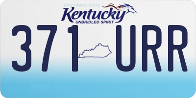 KY license plate 371URR