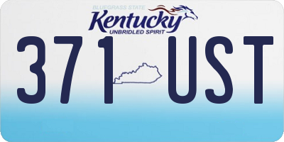 KY license plate 371UST