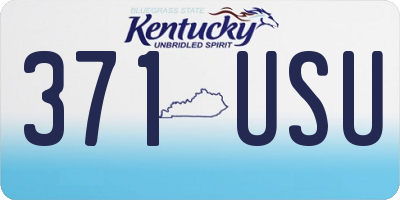 KY license plate 371USU