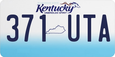 KY license plate 371UTA