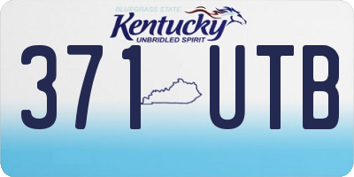 KY license plate 371UTB