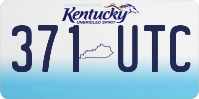 KY license plate 371UTC
