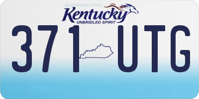 KY license plate 371UTG