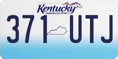 KY license plate 371UTJ