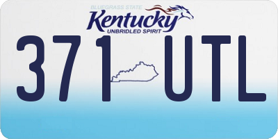 KY license plate 371UTL