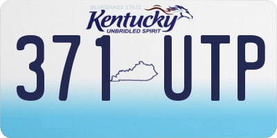KY license plate 371UTP