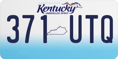 KY license plate 371UTQ