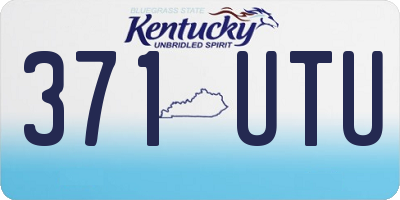 KY license plate 371UTU