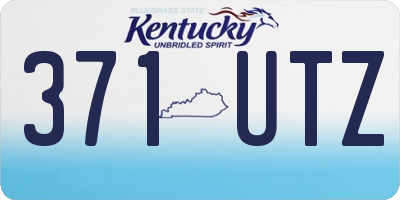 KY license plate 371UTZ