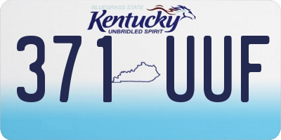 KY license plate 371UUF