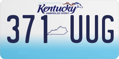 KY license plate 371UUG