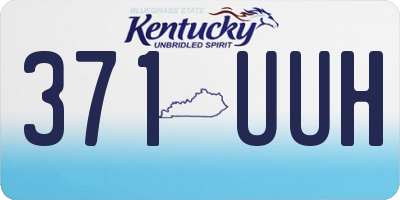 KY license plate 371UUH