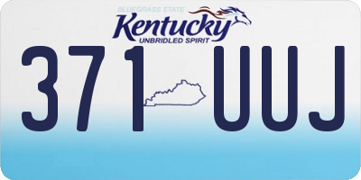 KY license plate 371UUJ