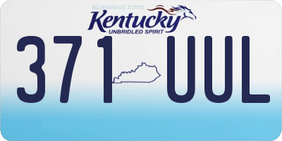 KY license plate 371UUL