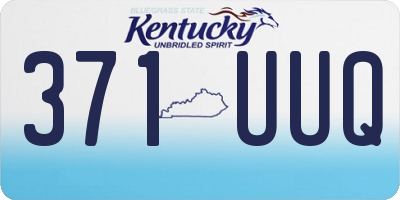 KY license plate 371UUQ