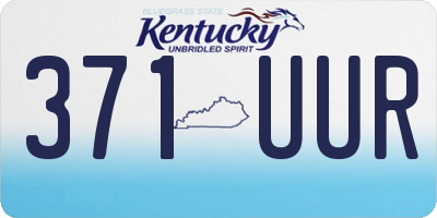 KY license plate 371UUR