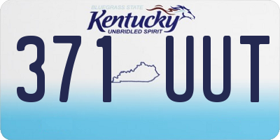 KY license plate 371UUT